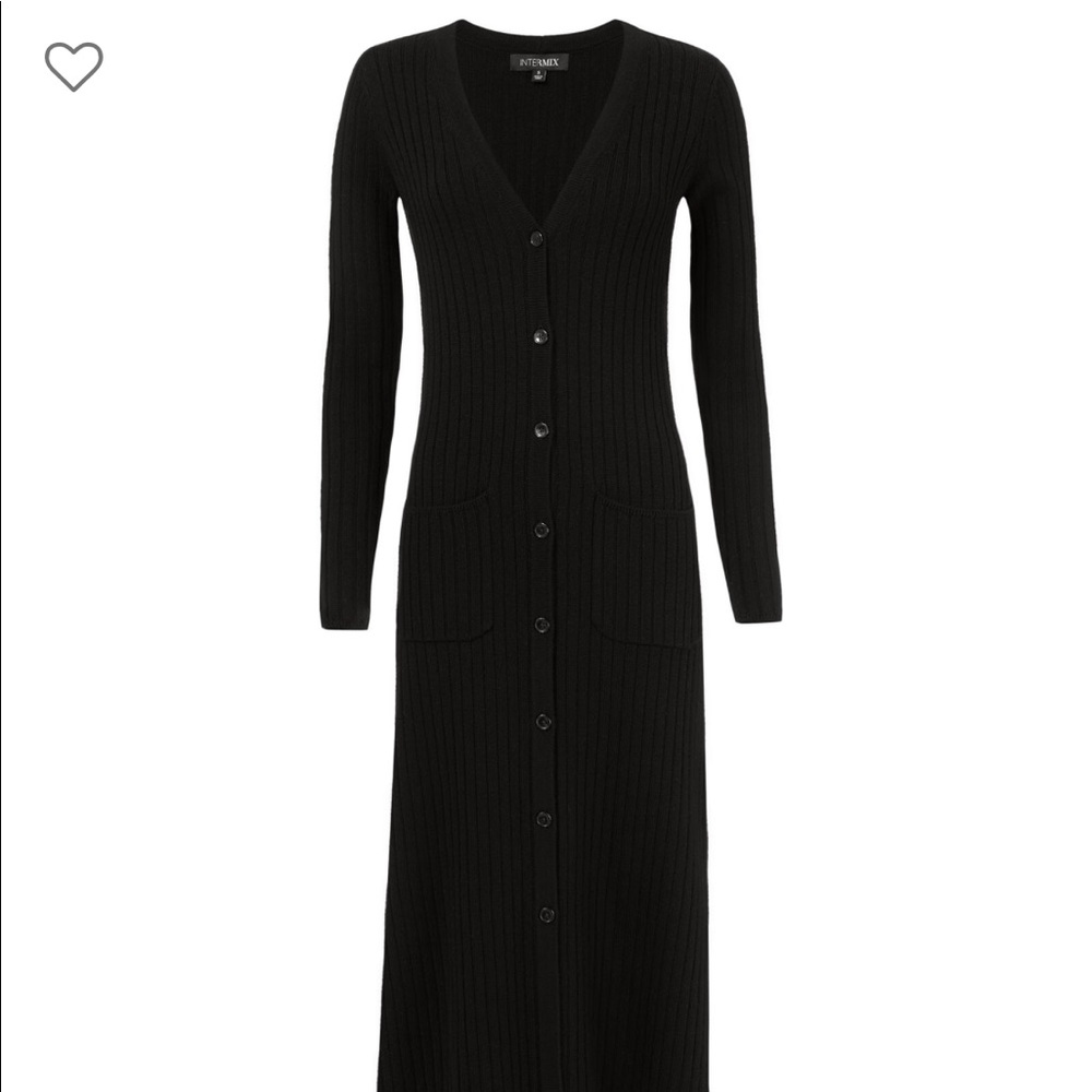 Intermix Roland Black Duster Cardigan (Size: P)